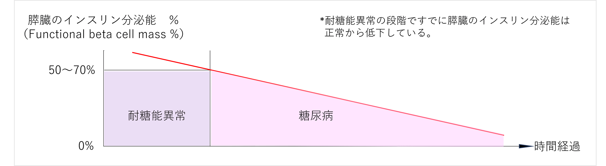 耐糖能異常・糖尿病の経過中の膵インスリン分泌能